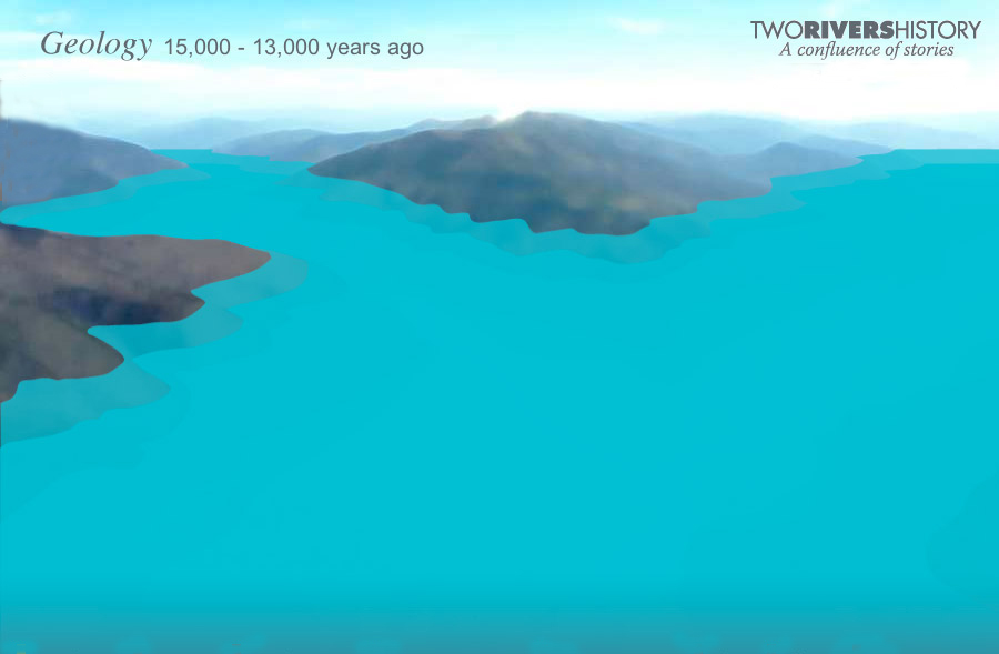 Glacial Lake Missoula at full pool